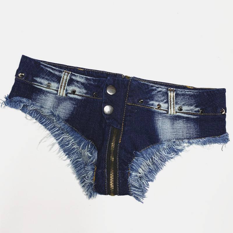 Женские ультранизкие джинсовые шорты с молнией и разрезом — модные и сексуальные, идеально подходят для ночных клубов, вечеринок и прямых эфиров. Универсальны и популярны среди блогеров и инфлюенсеров.