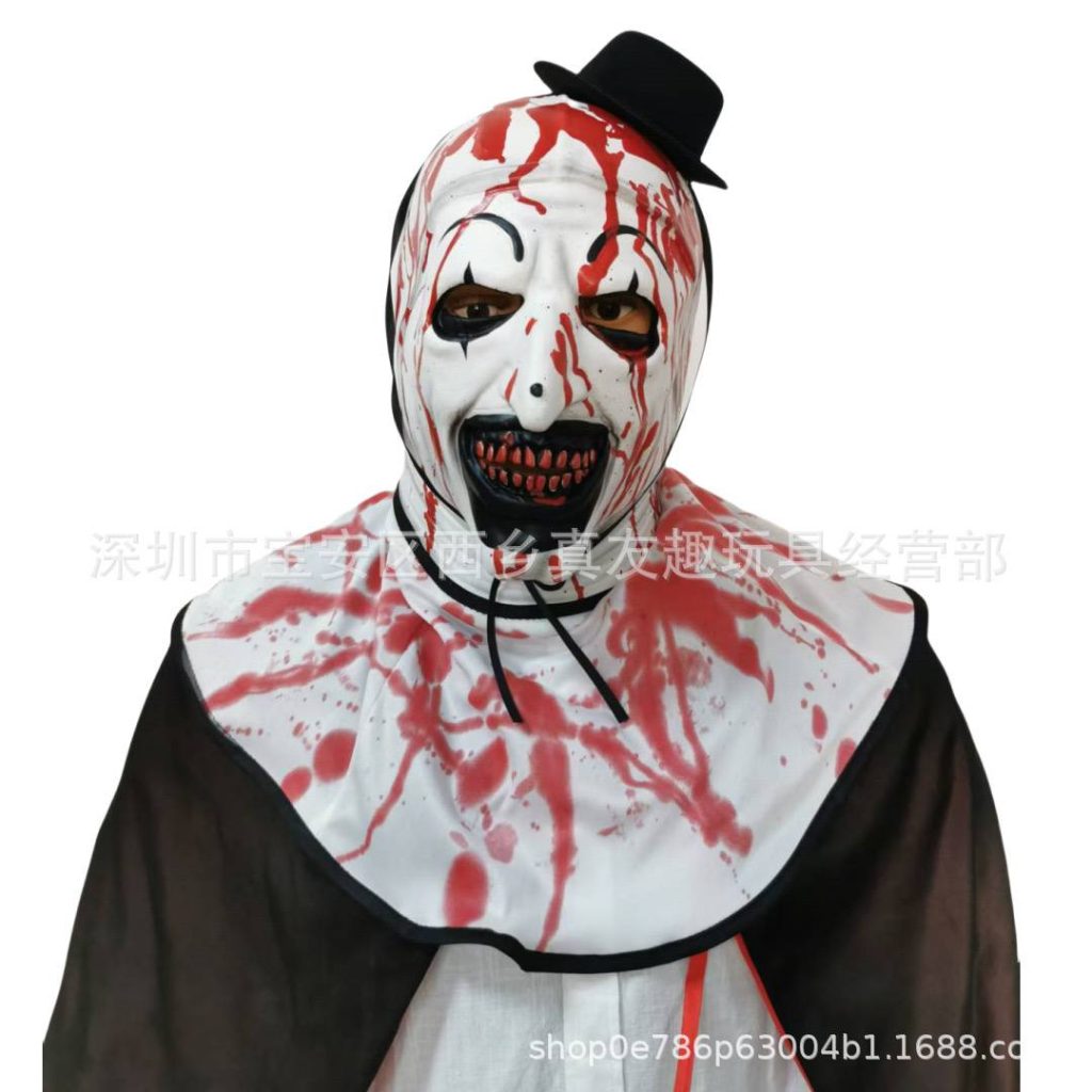 Латексная маска с капюшоном, идеально подходит для Хэллоуина, ужасающих костюмов и тематических вечеринок.