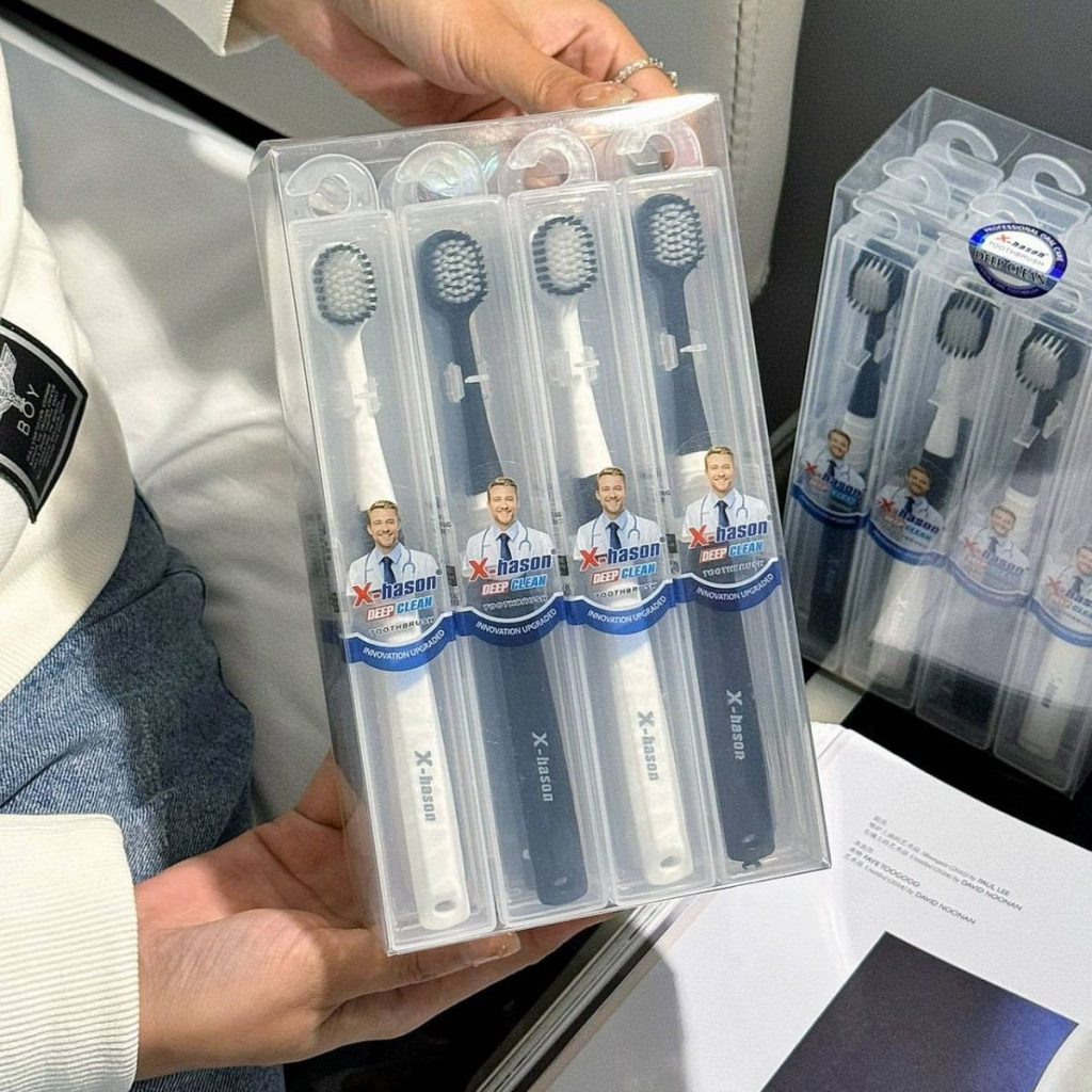 Оригинальная американская зубная щётка X-hason 5-го поколения — эффективная очистка, улучшенный дизайн и мягкая щетина для бережного ухода за полостью рта.
