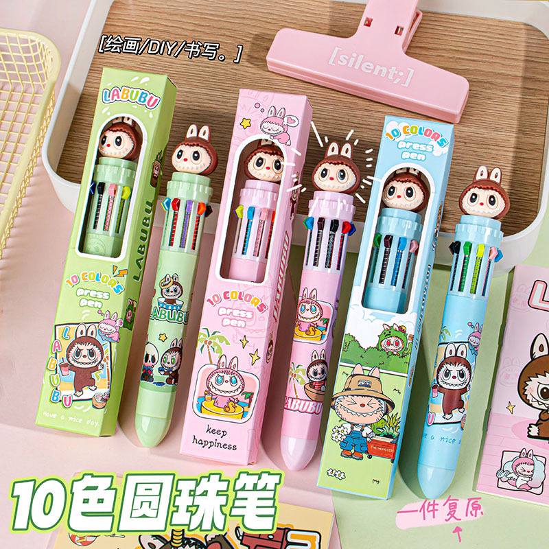 Оригинальная шариковая ручка с изображением популярного персонажа Лабубу.